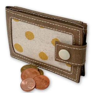 Mini Geldbeutel - Minimalistisches Portemonnaie Papierleder - Cardholder - Kreditkartenhalter - Schein- und Münzfach - Micronnaie