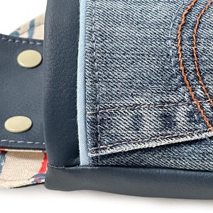 Belt bag Wallaby Upcycling jeans Space for wallet Keys Work material Waiter's bag image 4