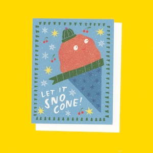 Sno Cone holiday postcard