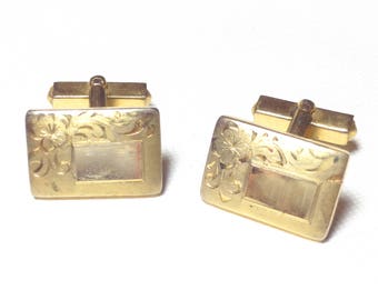 Vintage Goldtone Cufflinks / Groomswear / Farher's Day