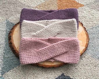 Super soft Braid Ear-Head Warmer Woman- Available in Kids Size