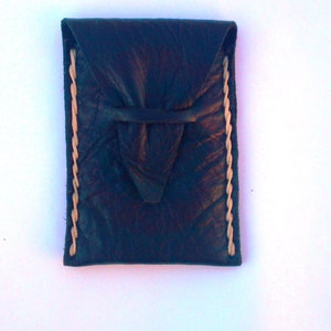 SMALL wallet, business card holder,card case,leather goodies in black