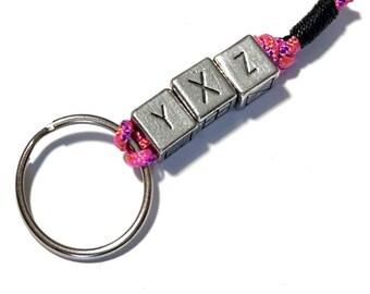 Nautical Flag Bead Paracord Keyring