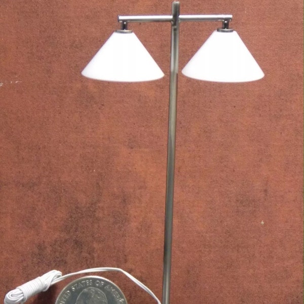 Dollhouse Miniature Electric Light Modern Floor Lamp 1:12 one inch scale C98