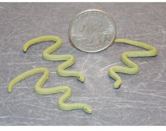 Dollhouse Miniature Snakes Set of 3 Animals 1:12 inch scale B75 Dollys Gallery