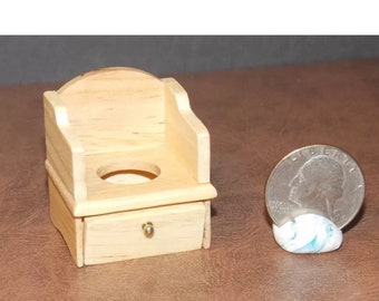 Dollhouse Miniature Baby Potty Chair 1:12 one inch scale P8 Dolllys Gallery