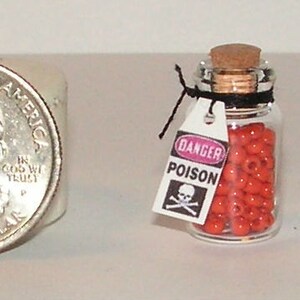 Puppenhaus Miniatur Halloween Hexe Jar of Poison & Jar of Augäpfel 1:12 One Inch Scale D320 D113 Dollys Gallery