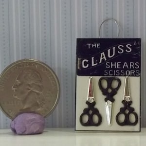 Dollhouse Miniature Sewing Shop Scissors Display 1:12 One Inch Scale A18 Dollys Gallery