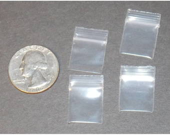Dollhouse Miniature Plastic Baggie Bags 5/8 inch size 1:12 One Inch scale D326