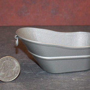 Dollhouse Miniature Metal Bath Tub Wash Tub 1:12 one inch scale C129 Dollys Gallery