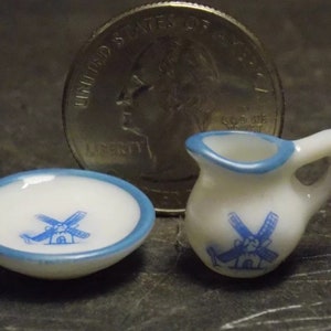 Dollhouse Miniature Small Pitcher & Bowl Set 1:12 inch scale B95 B96 Dollys Gallery