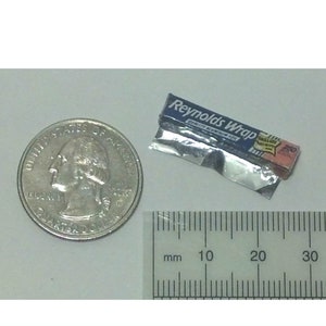 Dollhouse Miniature Foil Food Wrap 1:12 one inch scale B179 B180 Dollys Gallery