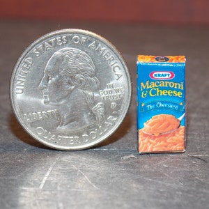 Dollhouse Miniature Food Mac & Cheese Box 1:12 One Inch Scale B69 Dollys Gallery
