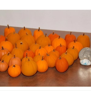 Dollhouse Miniature Fall Halloween Pumpkins Black 6pc 1:12 H26 Dollys Gallery