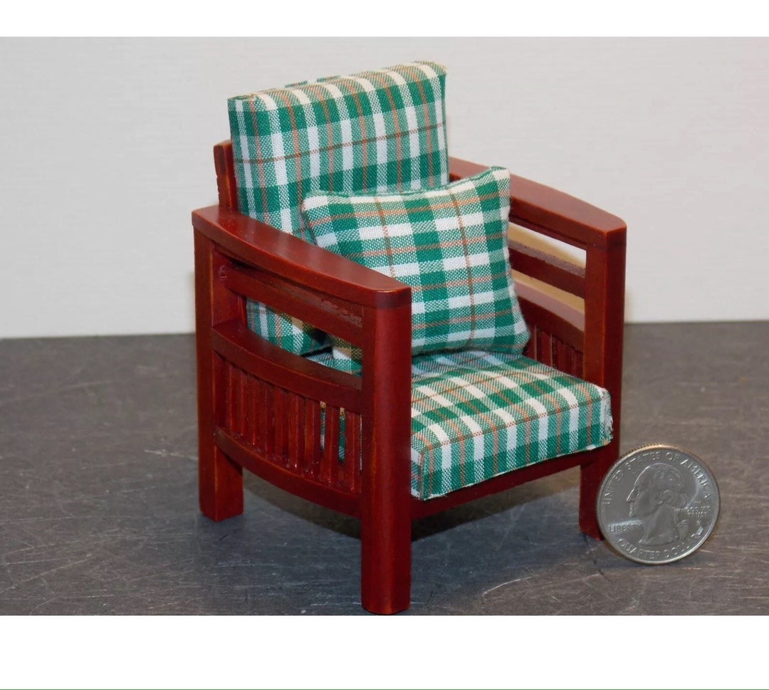 Dollhouse Miniature Living Room Chair 1:12 One Inch Scale N66 Dollys ...