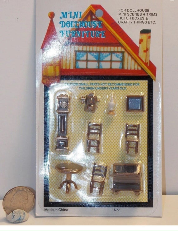 Poster Diner Vintage In Miniatura – 8 Pezzi Scala 1:12 Per Casa Delle Bambole – Gailslittlestuff