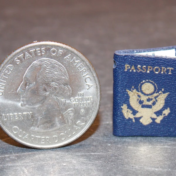 Dollhouse Miniature Passport Book Travel 1:12 One Inch Scale E57 Dollys Gallery