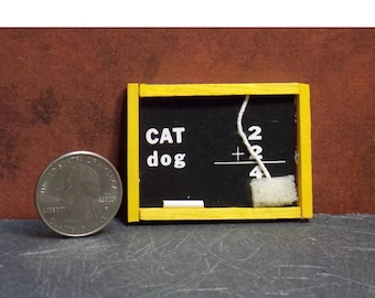 Dollhouse Miniature Chalkboard 1:12 one inch scale D18 Dollys Gallery