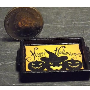 Dollhouse Miniature Halloween Serving Tray 1:12 inch scale ZZZ Dollys Gallery