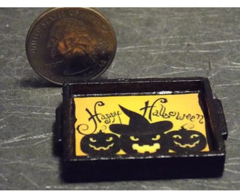 Dollhouse Miniature Halloween Serving Tray 1:12 inch scale ZZZ Dollys Gallery