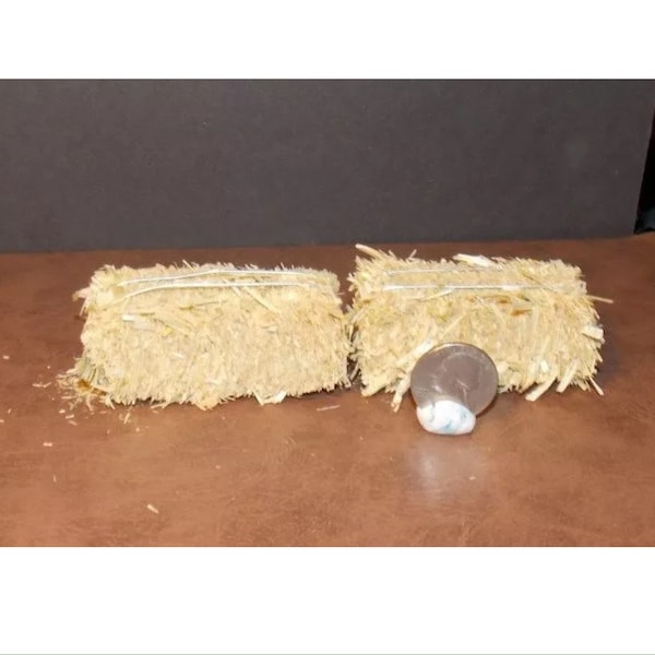 Dollhouse Miniature Old Fashion Farm Hay Bales Set 1:12 one inch scale C170 Dollys Gallery