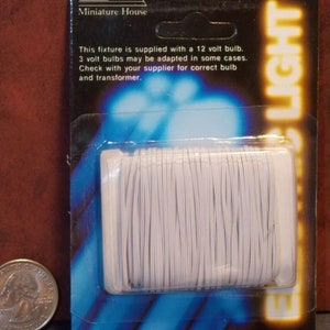 Dollhouse Miniature Electric 2 Strand Wire 50 feet 1:12 scale C95 Dollys Gallery