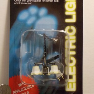 Dollhouse Miniature Electric Light Modern Chandelier 1:12 one inch scale C6