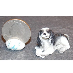 Dollhouse Miniature Pet Dog Springer Spaniel Animals 1:12 One inch scale A22