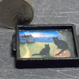 Dollhouse Miniature Halloween Serving Tray 1:12 one inch scale D215 Dollys Gallery