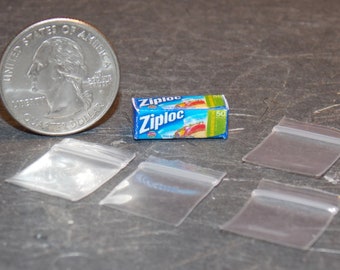 Caja de bolsas de sándwich de comida para cocina en miniatura para casa de muñecas, escala 1:12, B42 Dollys Gallery