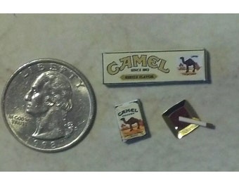 Dollhouse Miniature Cigarettes Pack & Carton 1:12 in scale ca D114 Dollys Gallery