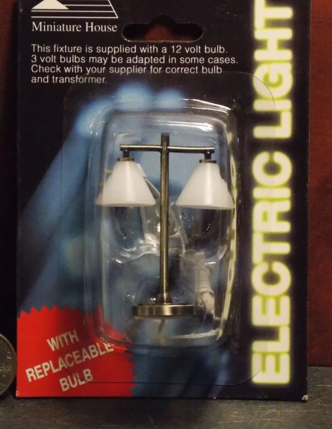 Luci per casa delle bambole in scala 1:12 Lampada da tavolo