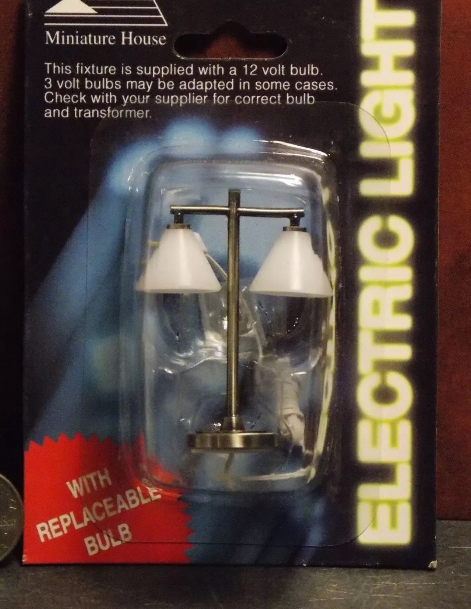 Dollhouse Miniature Electric Light Modern Table Lamp 112 One Etsy