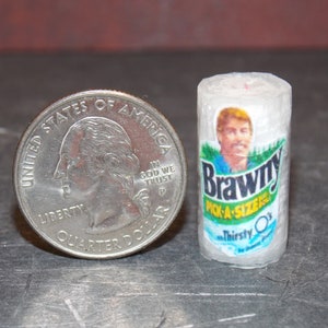 Miniature Paper Towel Roll In Wrapper 1 A For Dollhouse 1 12 Scale - Foto 8