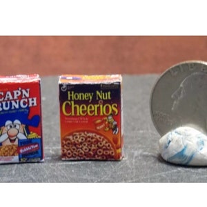 Dollhouse Miniature FOOD Breakfast Cereal Box Set 1:12 HNCC B273 Dollys Gallery