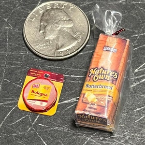 Dollhouse Miniature Food Bread & Bologna Set 1:12 One Inch Scale B340 B341 Dollys Gallery