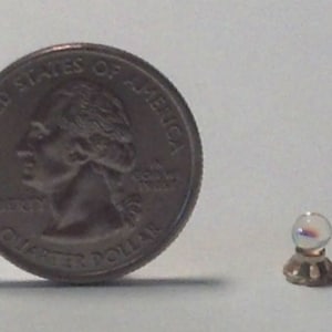 Dollhouse Miniature Crystal Ball 1:48 1/4 inch Quarter Inch Scale B254 D148 Dollys Gallery