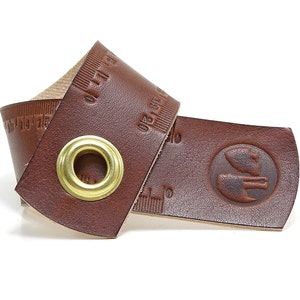 Ruler Tape Measure in Leather 20 Centimeters OX RAW RULER Maroon