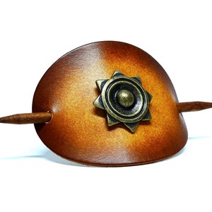 Leren haarclip – OX Antique Lion Sirius Star Gold – Vickys World