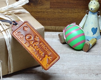 Leather Gift Tags with Embossing - Personalized Tags for Family & Friends - Soft OX Lion Vicky's World