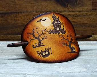 Hair Clip Leather - Witch's House - OX Antique – Halloween – Vickys World