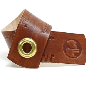 Ruler Tape Measure in Leather 20 Centimeters OX RAW RULER Browny