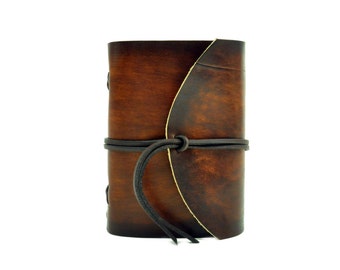 Diary notebook leather book - soft OX RAW Coco A5 - 400 pages - Incl. free personalization - Vickys World®