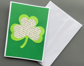 St. Patrick's Day-kaart: Irish Blessing Shamrock