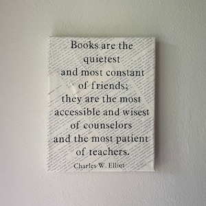 Book Art - Gift for reader, writer, librarian, teacher, baby shower, children&#39;s library