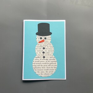 Wenskaart sneeuwpopboek