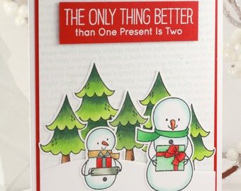 Funny Christmas Card, Merry Christmas Card, Unique Christmas Card, Cute Card, Snowman Family Christmas Card, Family Christmas Card