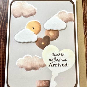 Carte pour nouveau-né Bundle of Joy – voeux neutres pour baby shower