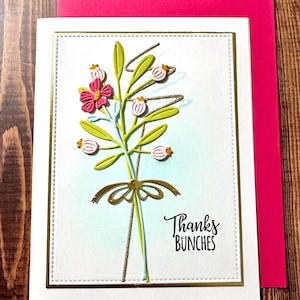 Handmade Floral Thank You Card