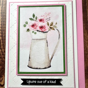 Carte florale rustique